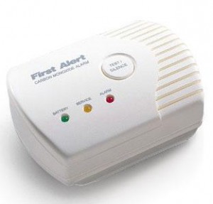Here's an example of a carbon monoxide detector that is required in all San Diego homes.
